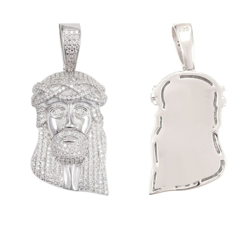 S925 silver moissanite pendant with GRA certificate, hip-hop necklace