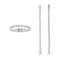 S925 D-Color 5mm Heart Moissanite Tennis Bracelet