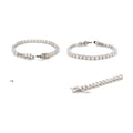 Tennis chain, S925 silver, pagoda cut moissanite, brilliant