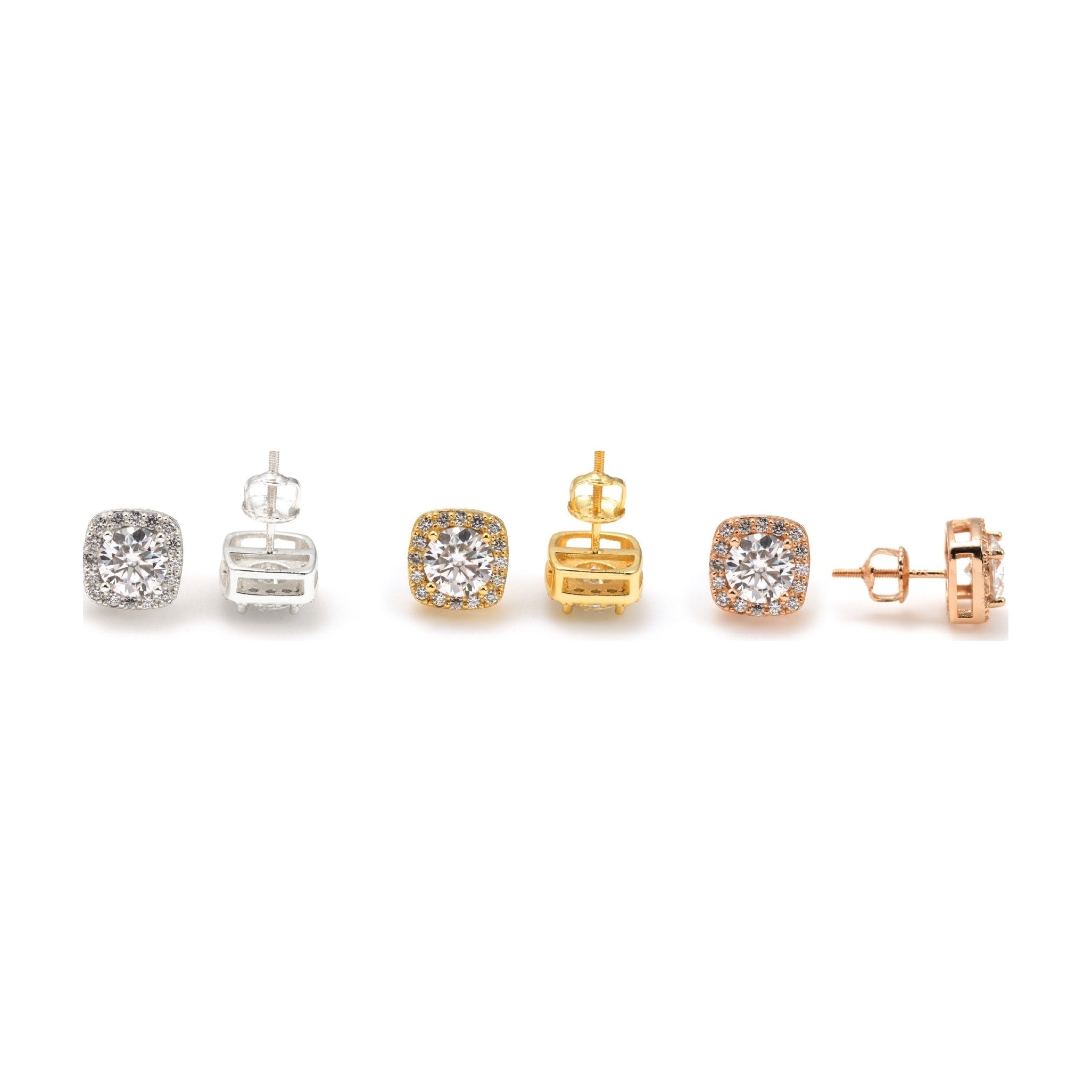 S925 1ct D-Color Moissanite Hip-Hop Earring