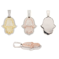 S925 Moissanite Palm Pendant w/ Certificate