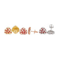 S925 Moissanite Heart Stud Earrings