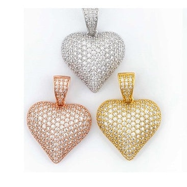 Heart Pendant S925 Silver Moissanite Tennis Chain Europe