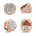 S925 Silver Moissanite Ring, Luxury Hip-hop Couple