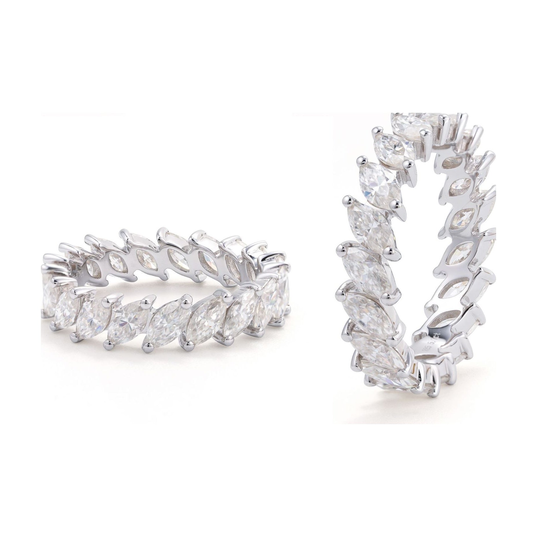 Marquise 3×6mm Moissanite S925 Ring Women Elegant