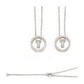 S925 Silver Moissanite Collarbone Chain w/GRA