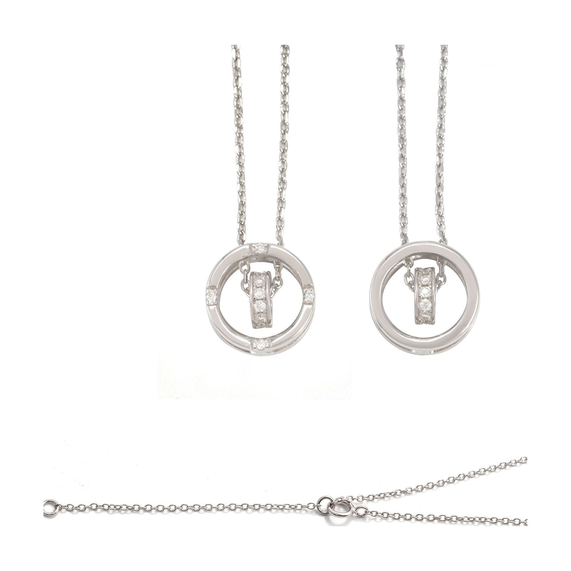 S925 Silver Moissanite Collarbone Chain w/GRA