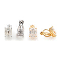 3ct Moissanite Ear Cuff, S925 D-Color Emerald Cut