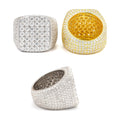 S925 Silver D-Color Moissanite Pave Ring
