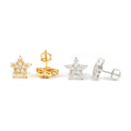S925 Star Moissanite D Color Earrings Fashion