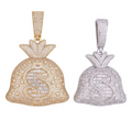 S925 D-Color Moissanite Money Bag Pendant