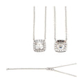 S925 1.5ct Asscher Moissanite Necklace, Elegant Daily Wear