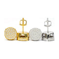 S925 Silver Moissanite Hip-Hop Stud Earrings