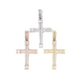 Cross Pendant 925 Silver Moissanite Paved Men Hip-Hop