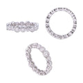 Bezel Moissanite Ring, S925 Silver, Daily Wear