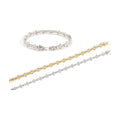 S925 Moissanite Tennis Chain 3/4mm D-Color Unisex