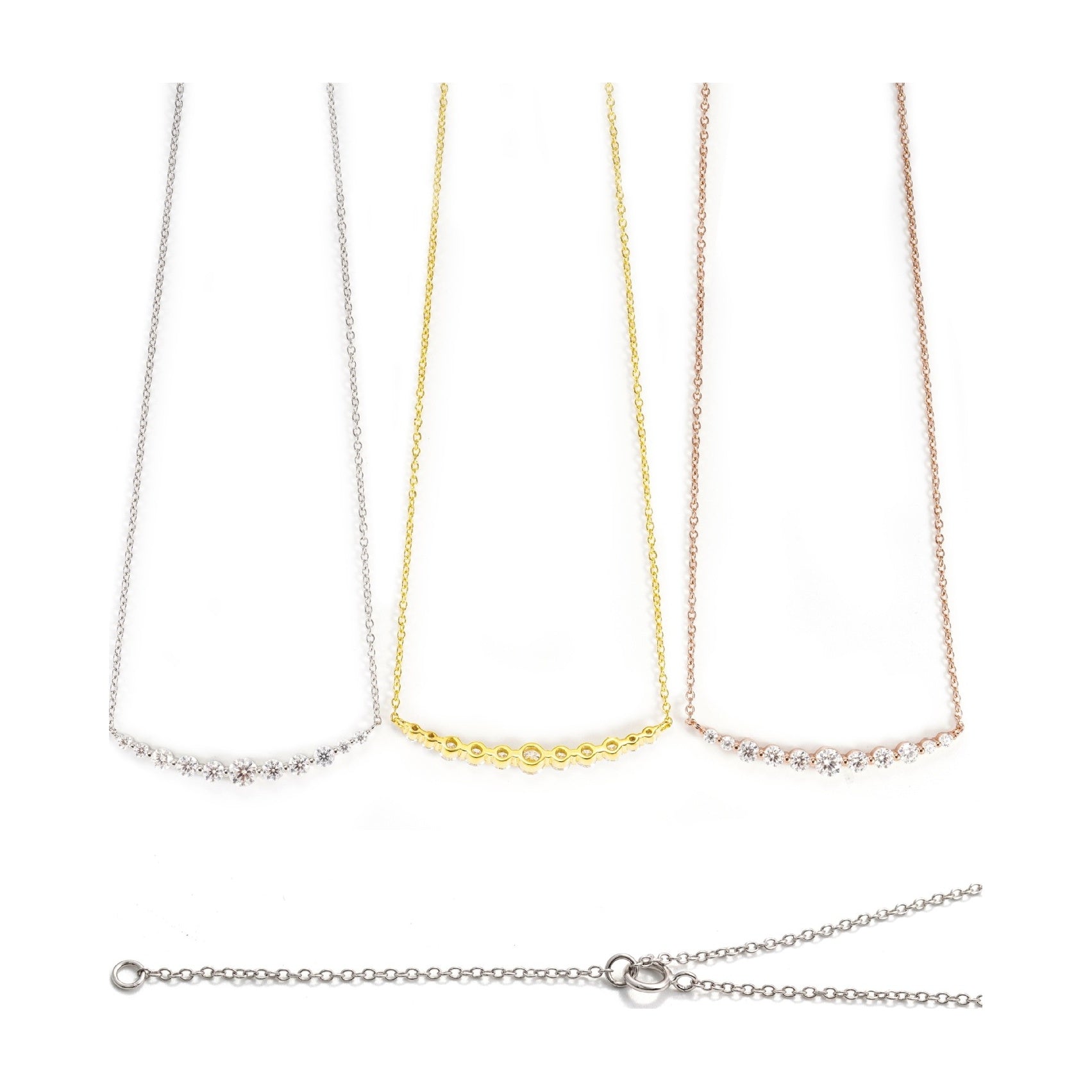 S925 Moissanite Micro-Pave Collar Chain