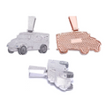Car Pendant, S925 Silver, Moissanite, Hip-Hop