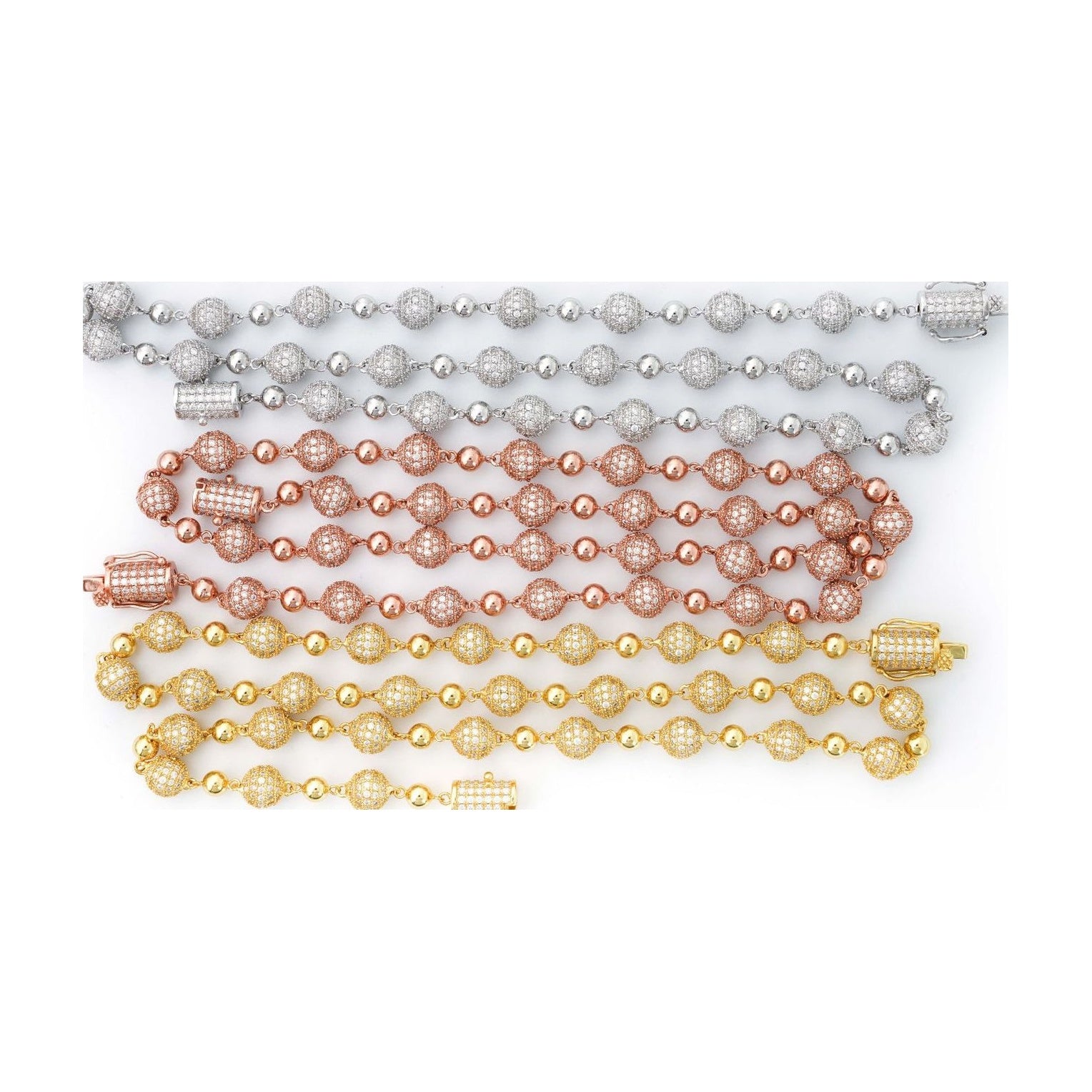 S925 Round Pearl Moissanite D Color Necklace