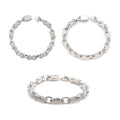 S925 8.5mm Figure-8 Chain, Moissanite, Versatile