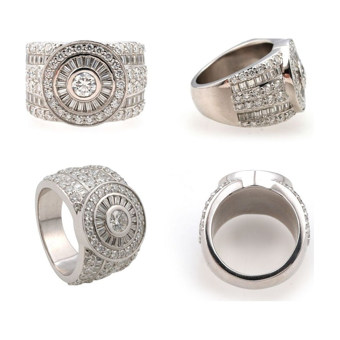 S925 Silver D-color Moissanite Ring, High-fire