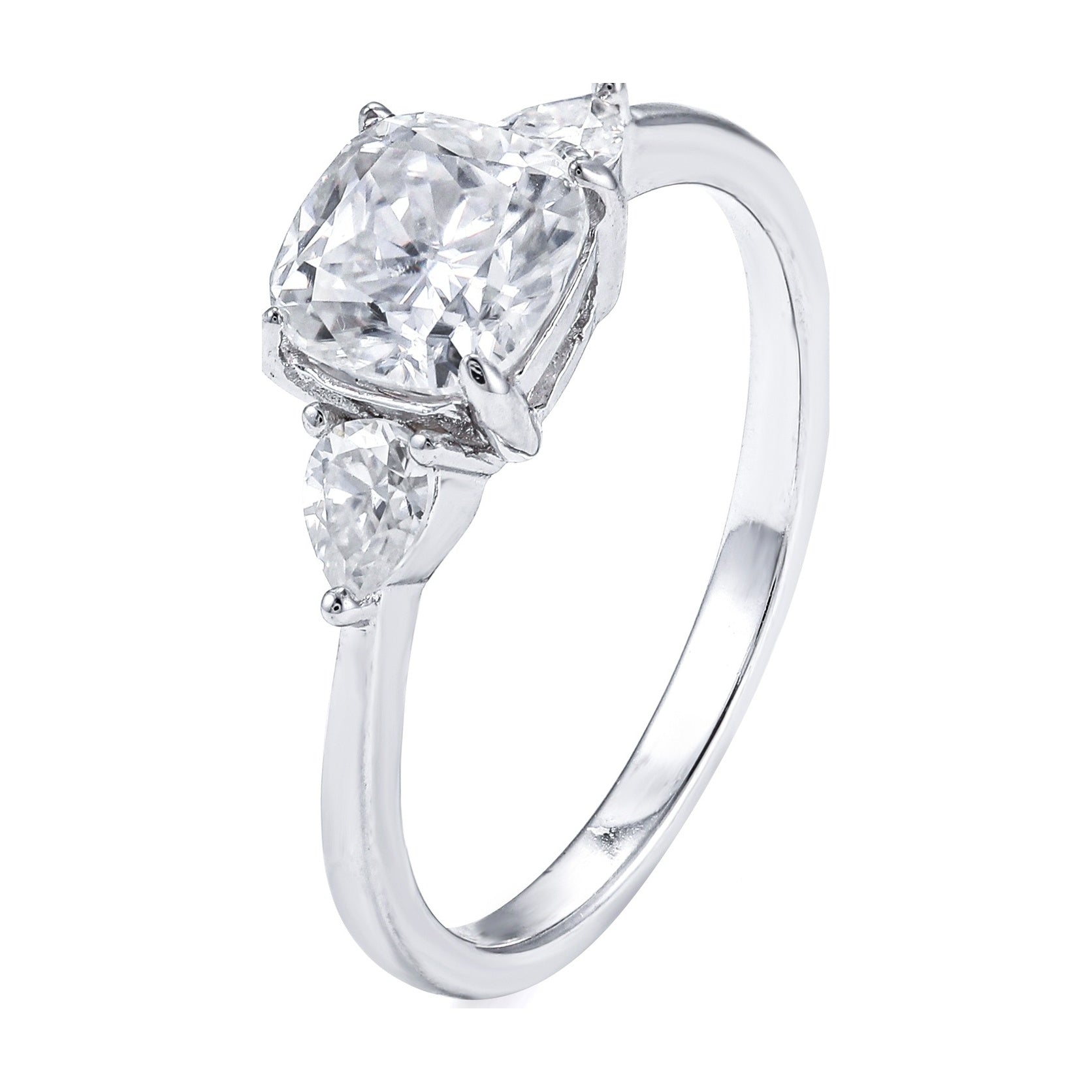 1.5ct Cushion Moissanite S925 Ring Women Value Price