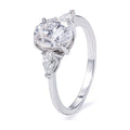 2ct Oval D-Color Moissanite S925 Ring Christmas Gift