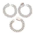 S925 Moissanite 18mm Cuban Chain, Unique Design