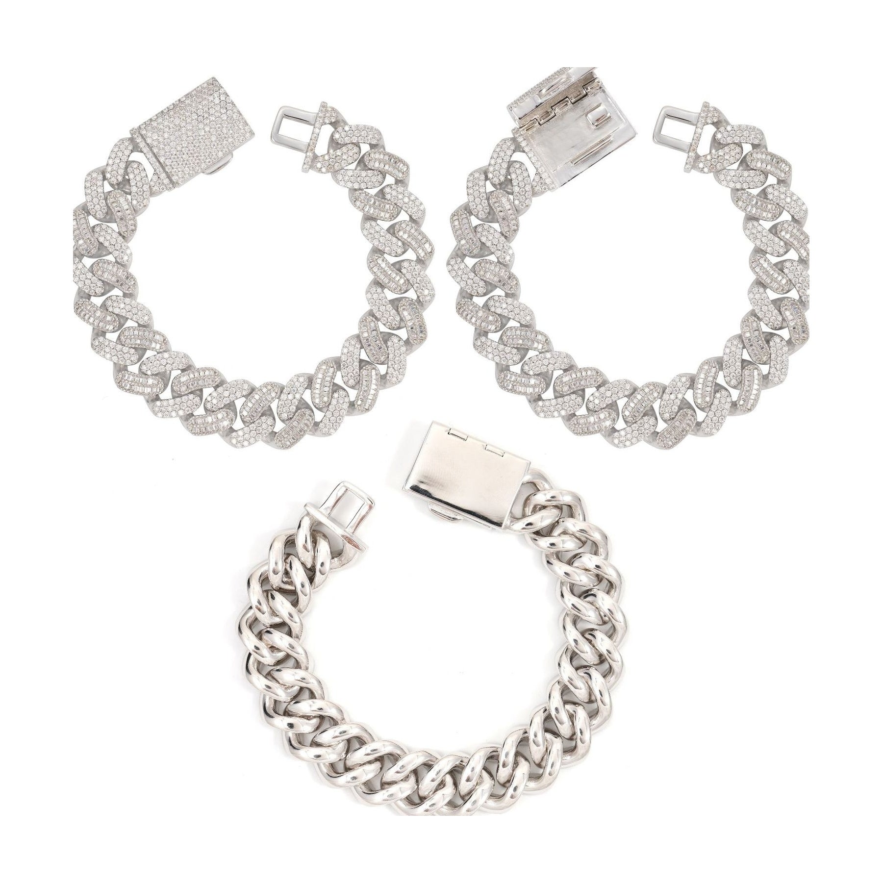 S925 Moissanite 18mm Cuban Chain, Unique Design