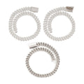 S925 Silver 15mm Double Moissanite Cuban Chain