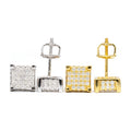 S925 Silver Moissanite Stud Earrings, Premium