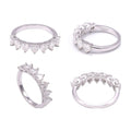 Heart Moissanite Ring, S925 Silver