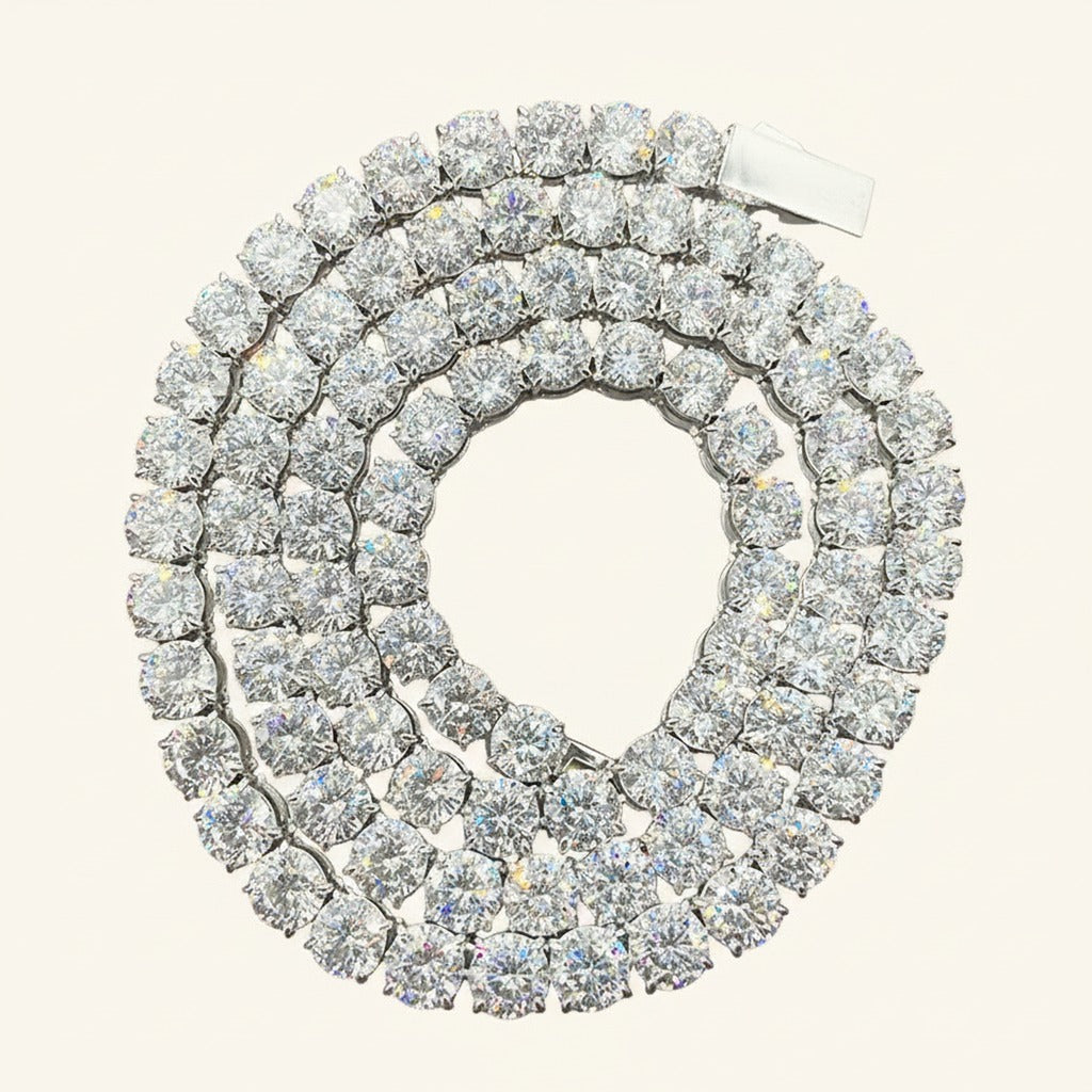 Coil CZ Tennis Necklace