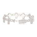 S925 Cross Bracelet Moissanite VVS Full Pave Hip-Hop