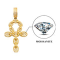 S925 Cross Pendant Moissanite Full Pave Hip-Hop