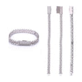 Cuban Chain, 8.5mm, S925 Silver, Moissanite, Hip-Hop