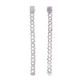 S925 Silver Moissanite Cuban Chain Couples Set