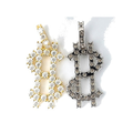 S925 Dollar Sign Pendant Full Moissanite GRA