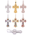 Moissanite Cross Pendant S925 Silver Hip-Hop