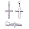 Cross Pendant S925 Silver Moissanite Hip-hop Faith