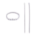 S925 5×5mm Asscher Moissanite Tennis Chain Blue-Green