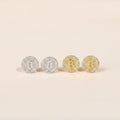 Bitcoin Moissanite Stud Earrings, Style 9197