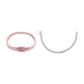 S925 Silver Moissanite Emerald Tennis Bracelet