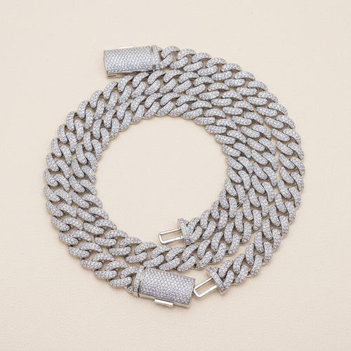 13mm CZ Cuban Link Bracelet