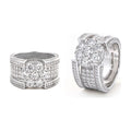 S925 Half-Set D Color Moissanite Ring