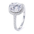 S925 2ct D Color Oval Moissanite Wedding Ring