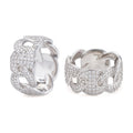 S925 Pig Nose Moissanite Ring, Punk Street Style, Trendy