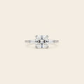 Asscher Cut Moissanite Ring