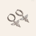 Angel Moissanite Hoop Earrings