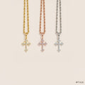 Cross Moissanite Pendant, Style 1989